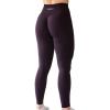 AUROLA Workout Leggings for Women Seamless Scrunch Tights Tummy Control Gym Fitness Girl Sport Active Yoga Pants(Winetasting)