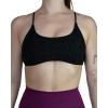 AUROLA Workout Sports Bras Women Athletic Removable Backless Strappy Criss Cross Light Support Gym Fitness Yoga Crop Bra(Black)